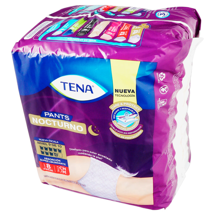 Pañal Tena Pants Nocturno Talla Mediana Con8 7501019053252 4