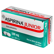 Aspirina Jr 100Mg Con 60 Tabletas (Acido Acetilsalicilico) - WeCare Pharma
