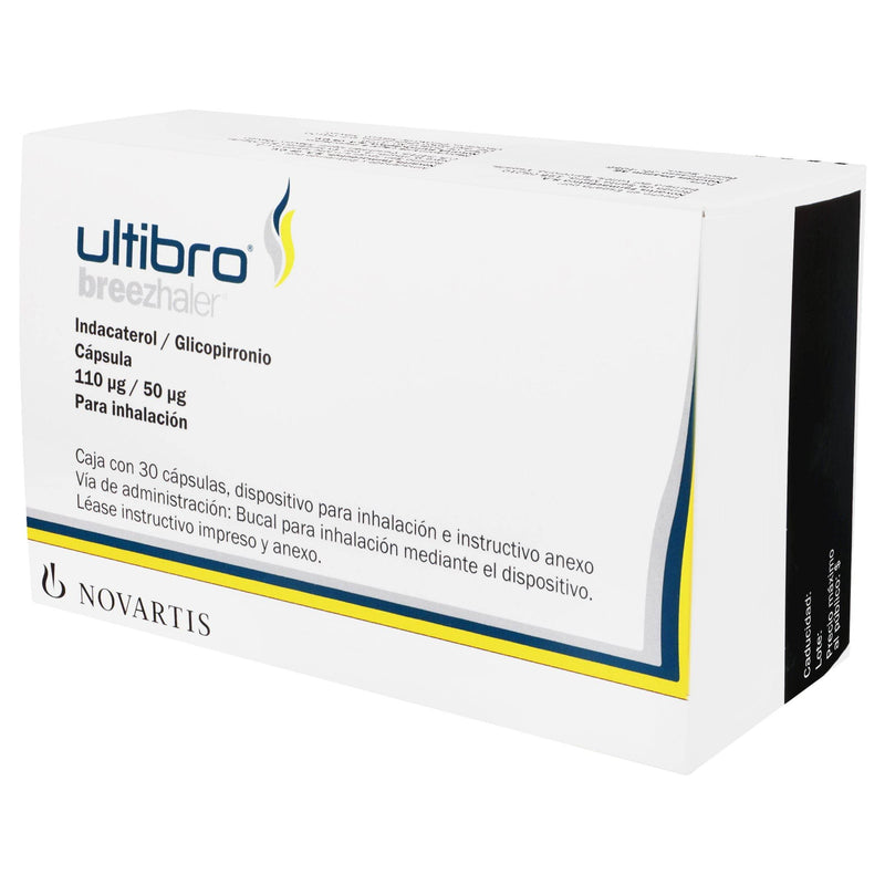 Ultibro Breezhaler 110Mcg /50Mcg Con 30 Capsulas (Indacaterol/Glicopirronio) - WeCare Pharma