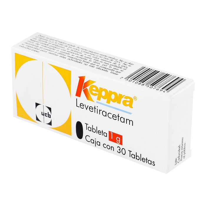 Keppra 1G Con 30 Tabletas (Levetiracetam) - WeCare Pharma