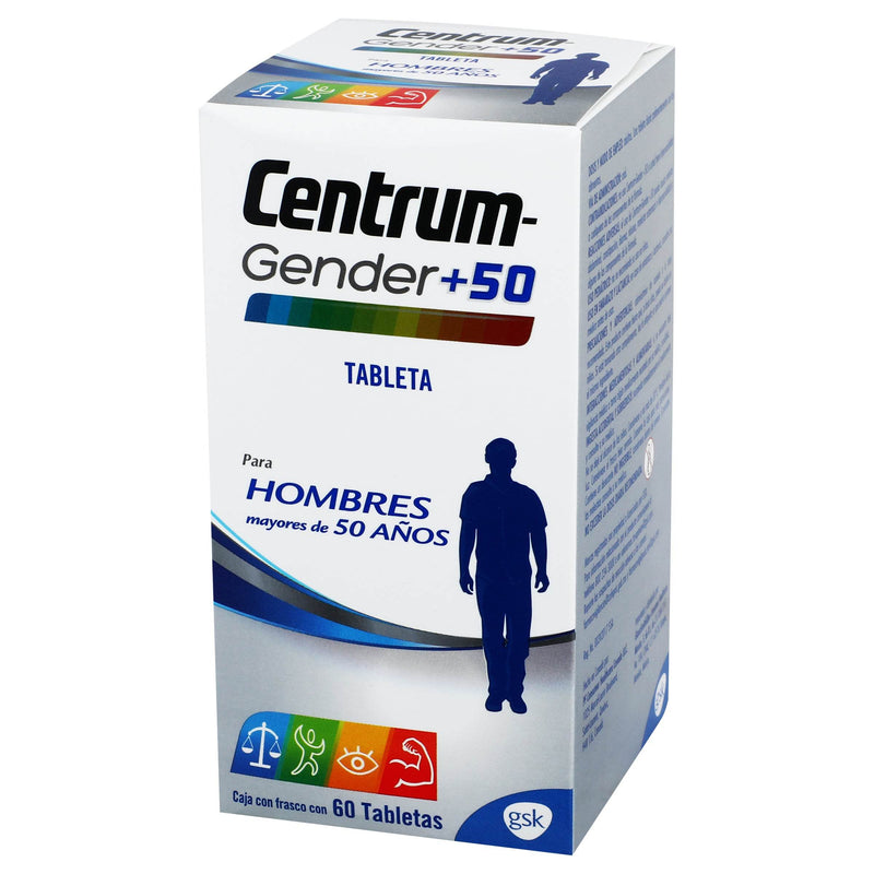 Centrum Gender +50 Hombres Con 60 Tabletas - WeCare Pharma