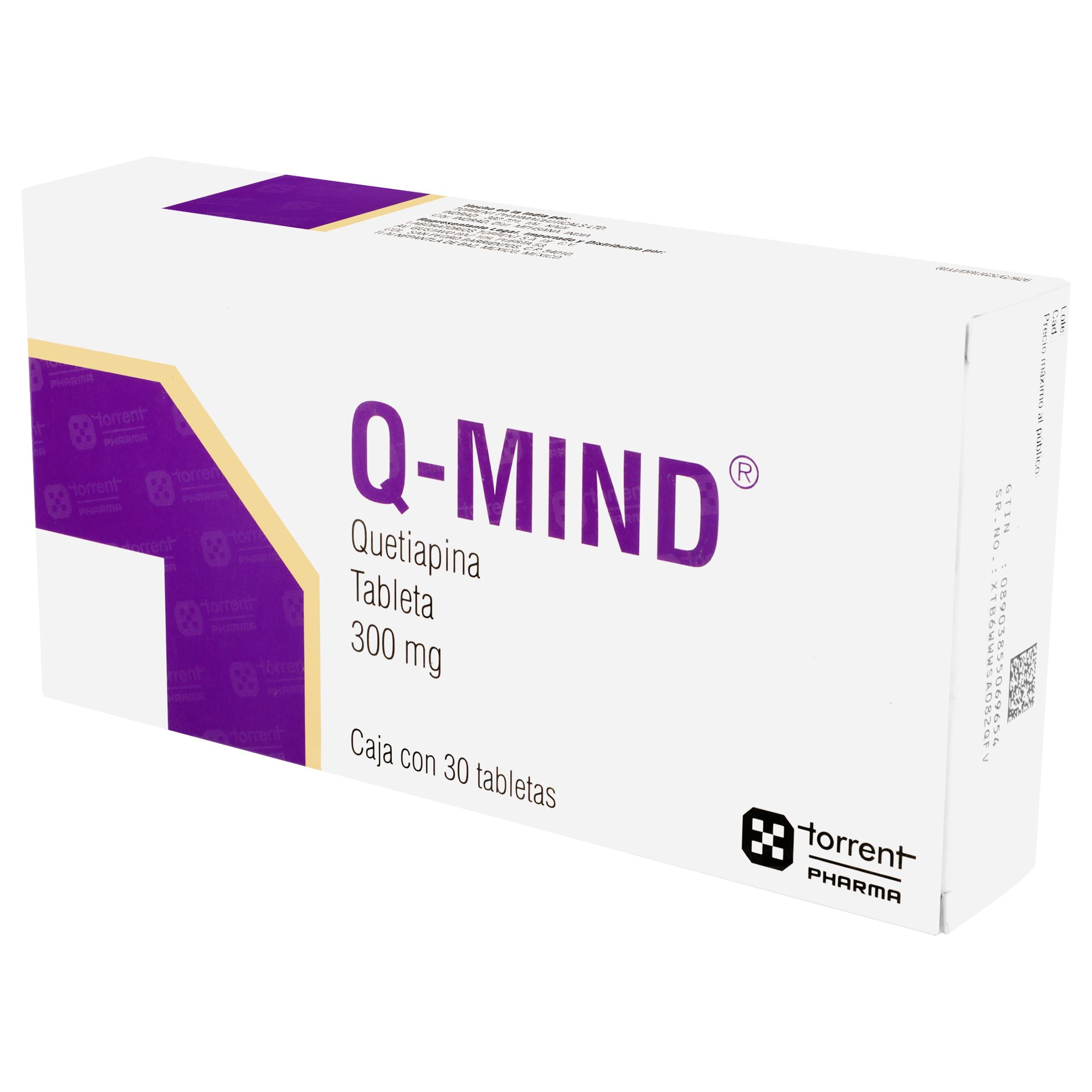 Q-Mind 300Mg Con 30 Tabletas (Quetiapina) 3 - 8903855069654