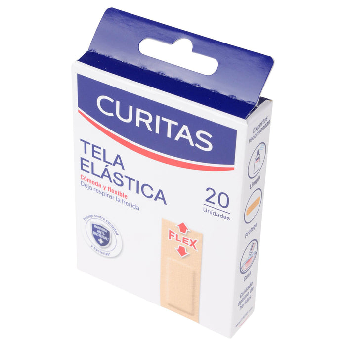 Curitas Adhesivas Tela Elástica Flex Con 20 - WeCare Pharma