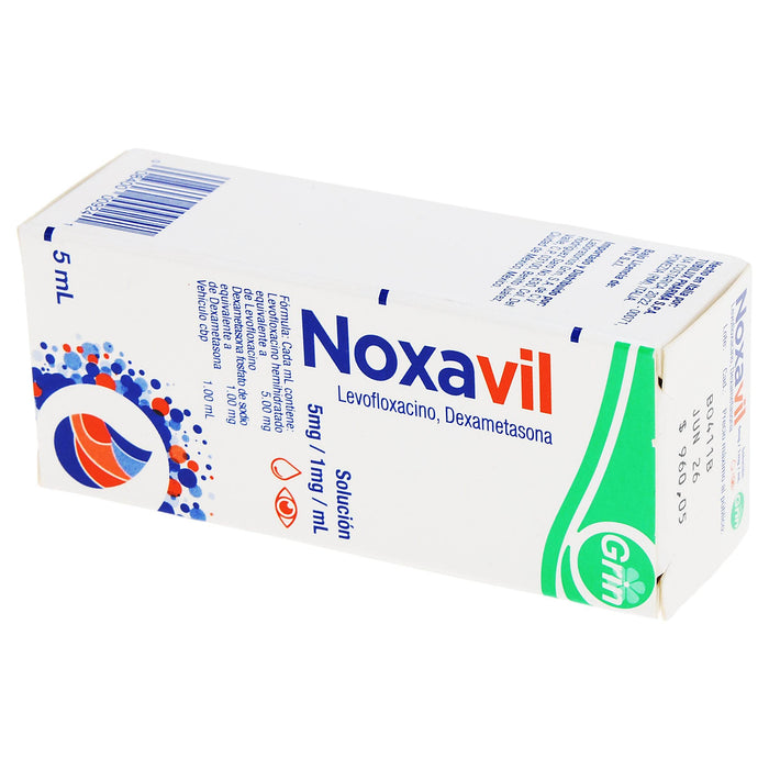 Noxavil Gotas 5Mg/1Mg/Ml 5Ml (Levofloxacino/Dexametasona) - WeCare Pharma
