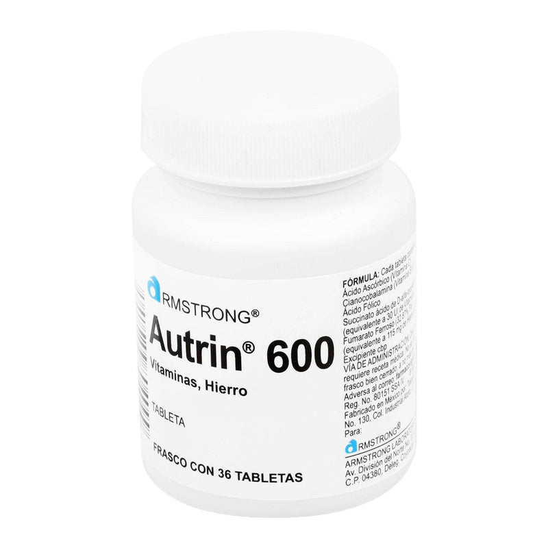Autrin 600Mg Con 36 Tabletas (Vitaminas]/Minerales) - WeCare Pharma