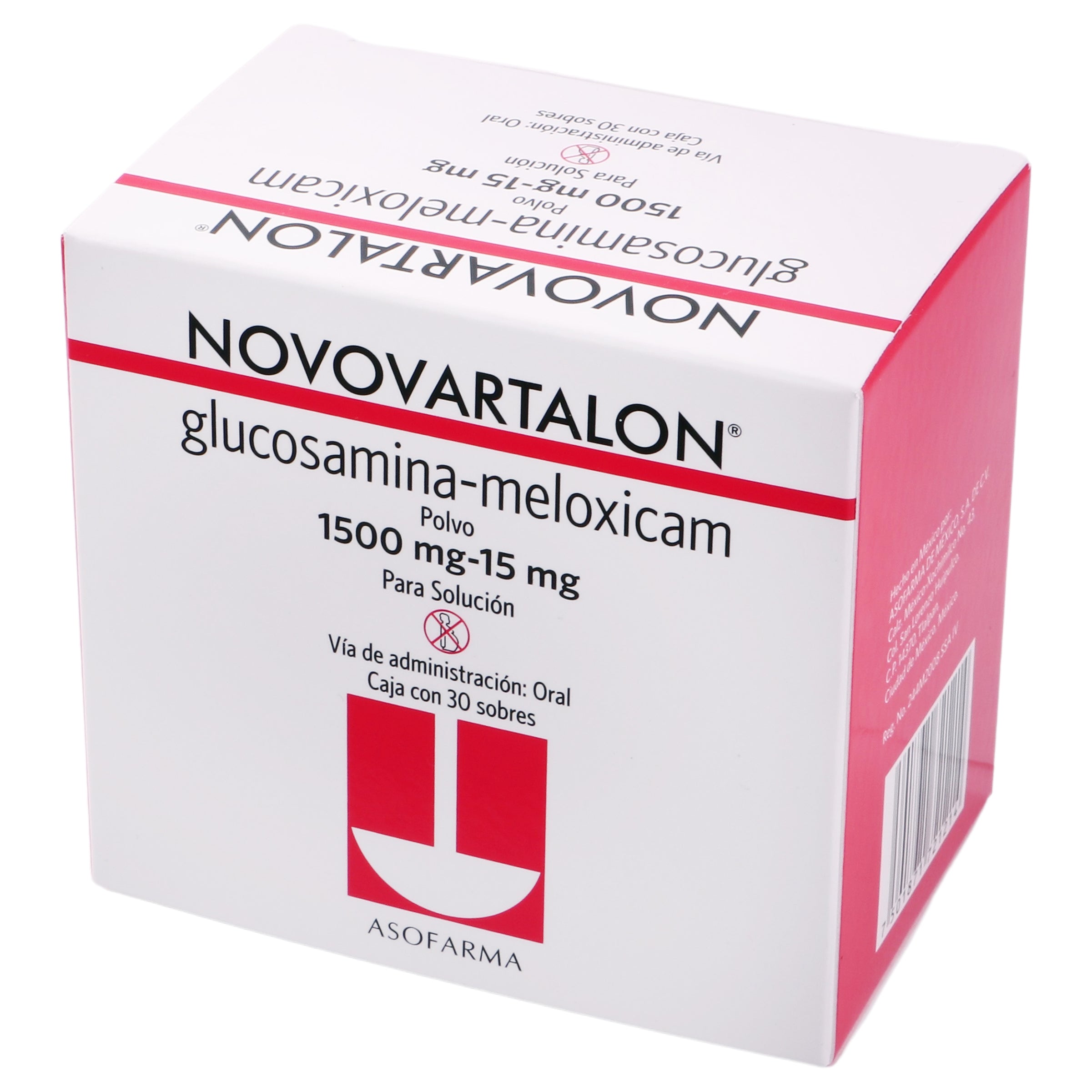 Novovartalon Sobre 1500Mg/15Mg Con 30 (Glucosamina/Meloxicam) 4 - 7501871721214