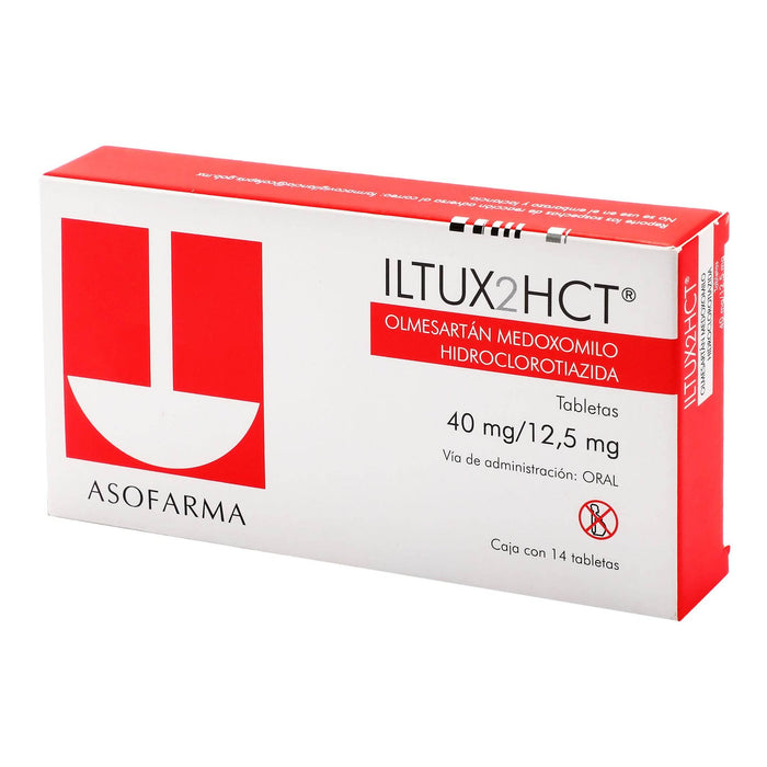 Iltux 2Hct (Olmesartan/Hidroclorotiazida) Tabletas 40/12.5Mg Con 14 - WeCare Pharma