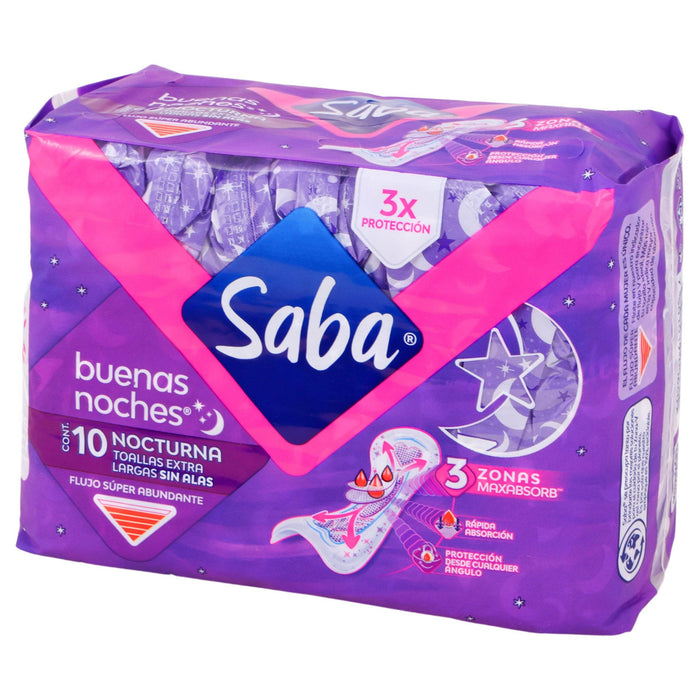 Toallas Saba Buenas Noches Sin Alas Con 10 - WeCare Pharma