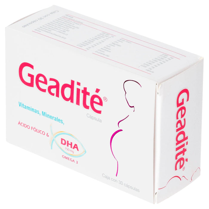 Geadite 150Mg Con 30 Capsulas (Acido Folico/Omega 3) - WeCare Pharma