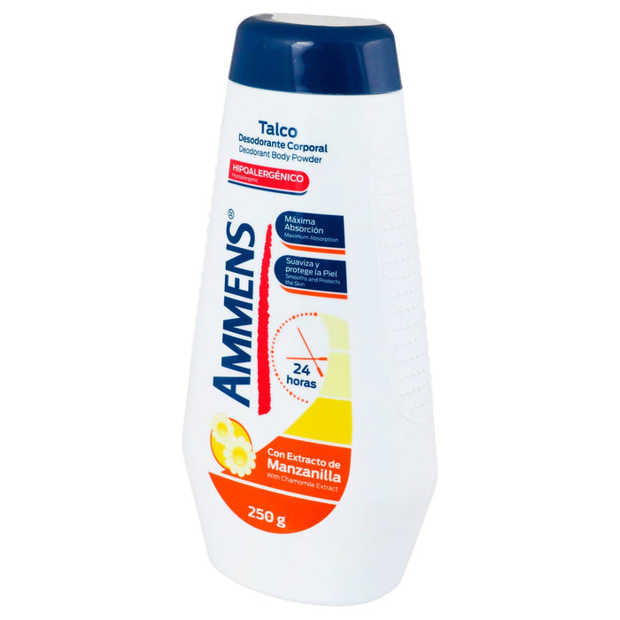 Talco Ammens Corporal Manzanilla 250G - WeCare Pharma
