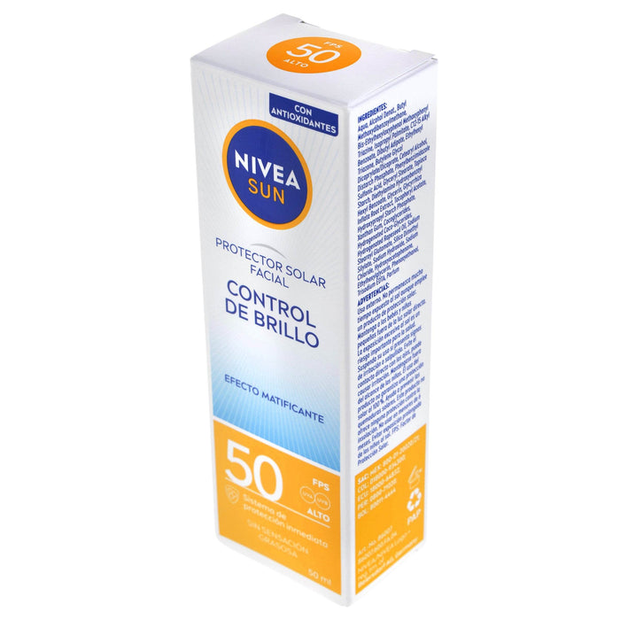 Nivea Sun Protector Facial Control De Brillo Fps50 50Ml - WeCare Pharma