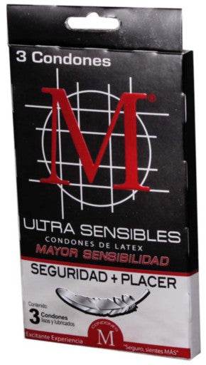 Condón M-Force Ultra Sensibles Con 3 - WeCare Pharma