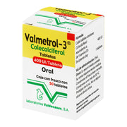 Valmetrol-3 400Unid Con 50 Tabletas (Colecalciferol) - WeCare Pharma