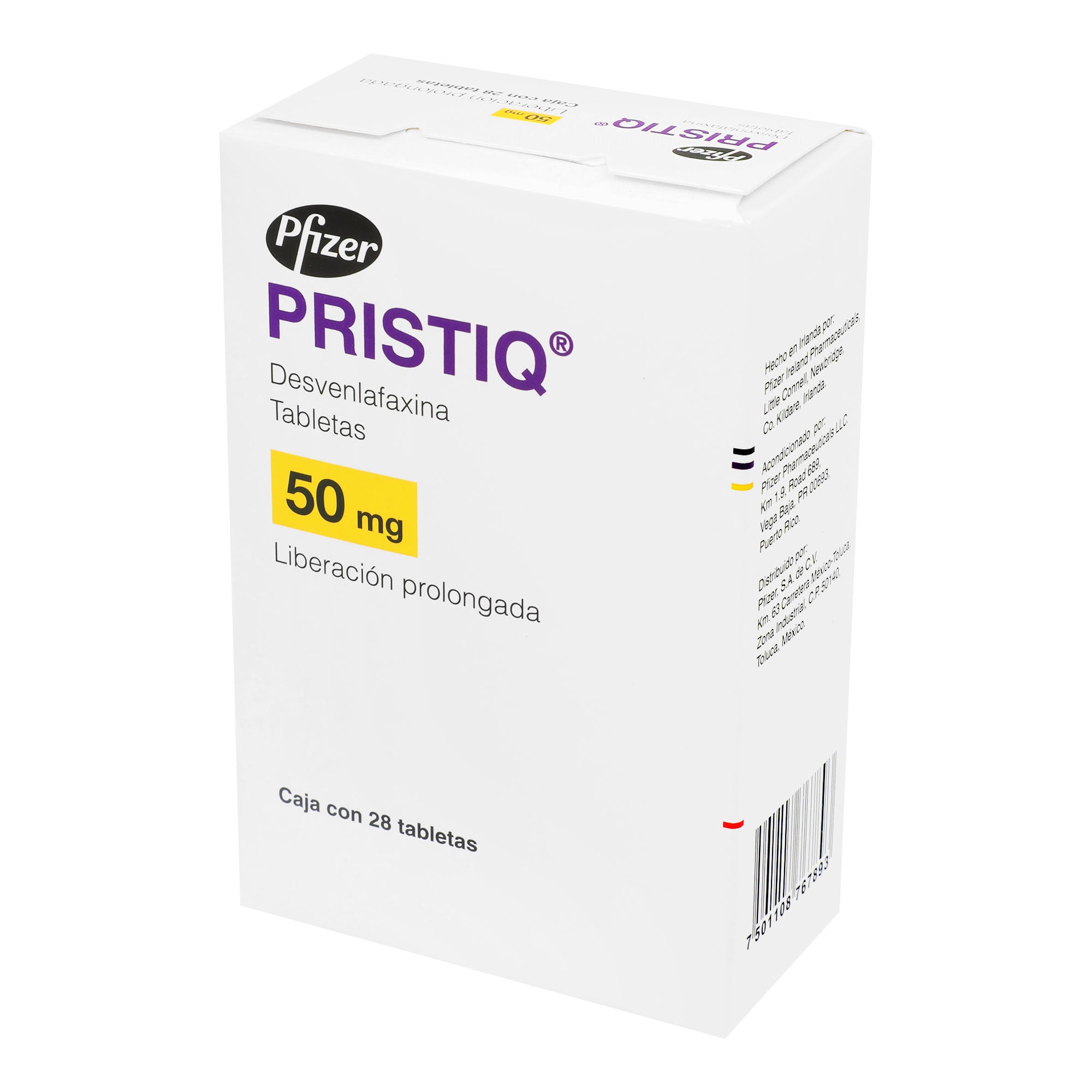 Pristiq 50Mg Con 28 Tabletas (Desvenlafaxina) 3 - 7501108767893