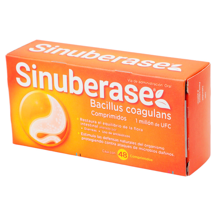 Sinuberase 1Mill Ufc Con 48 Comprimidos (Bacillus Clausii) 3 - 7501159580014