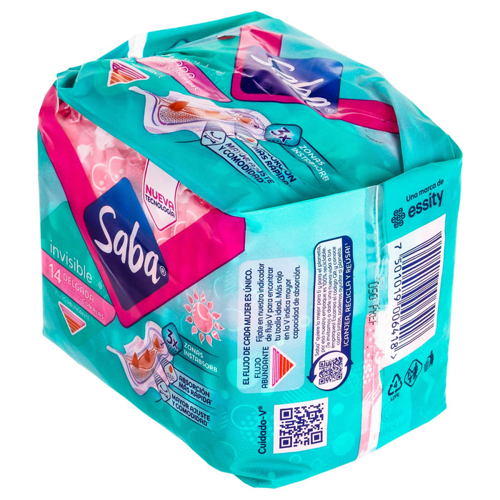 Toallas Femeninas Saba Invisible Buenos Dí­as Delgada Con Alas Con 14 - WeCare Pharma