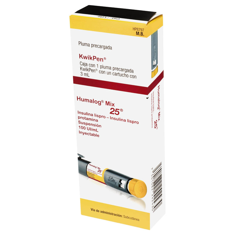 Humalog Mix 25 (Insulina Lispro) Pluma Precargada 100Ui - WeCare Pharma