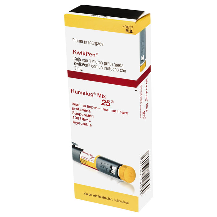 Humalog Mix 25 (Insulina Lispro) Pluma Precargada 100Ui - WeCare Pharma