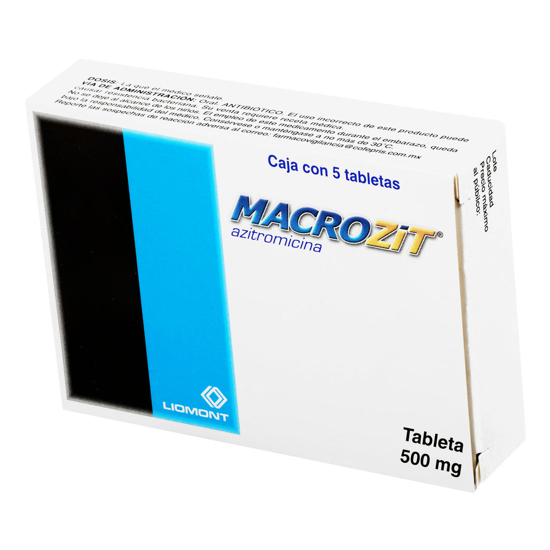 Macrozit 500Mg Con 5 Tabletas (Azitromicina) 3 - 7501299307342