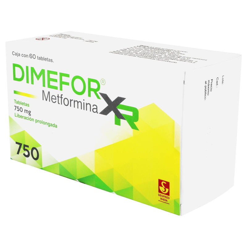 Dimefor Xr 750Mg Con 60 Tabletas (Metformina) - WeCare Pharma