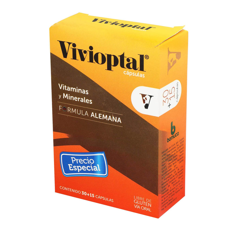 Vivioptal Con 30+15 Capsulas (Vitaminas Y Minerales) - WeCare Pharma