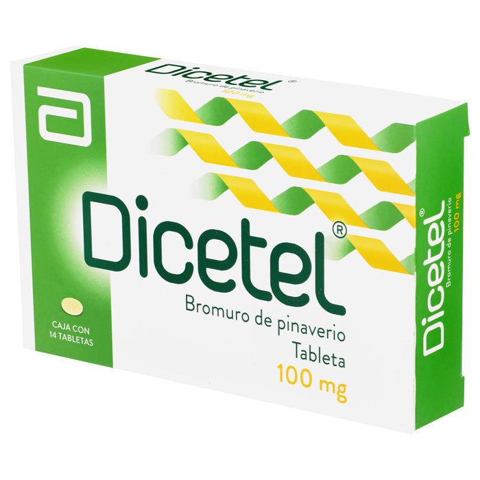 Dicetel 100Mg Con 14 Tabletas (Bromuro De Pinaverio) 3 - 7501033957567