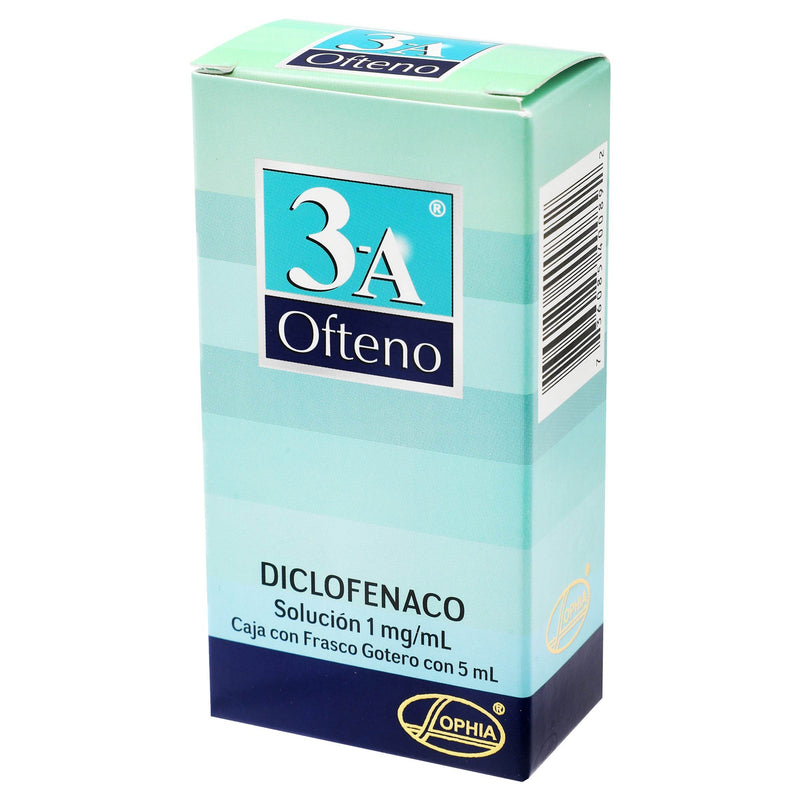 3A Ofteno Gotas 1Mg 5Ml (Diclofenaco) - WeCare Pharma