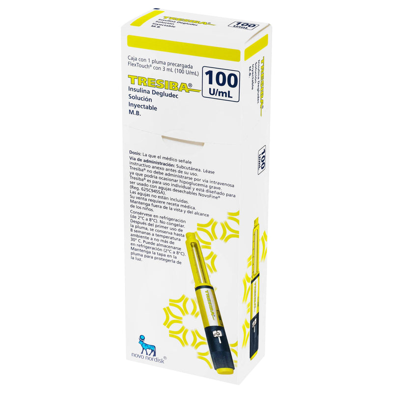 Tresiba Pluma 100Unid/Ml 3Ml Con 1 (Insulina Degludec) - WeCare Pharma