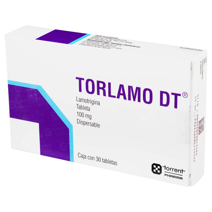 Torlamo Dt (Lamotrigina) Tabletas 100Mg Con 30 - WeCare Pharma