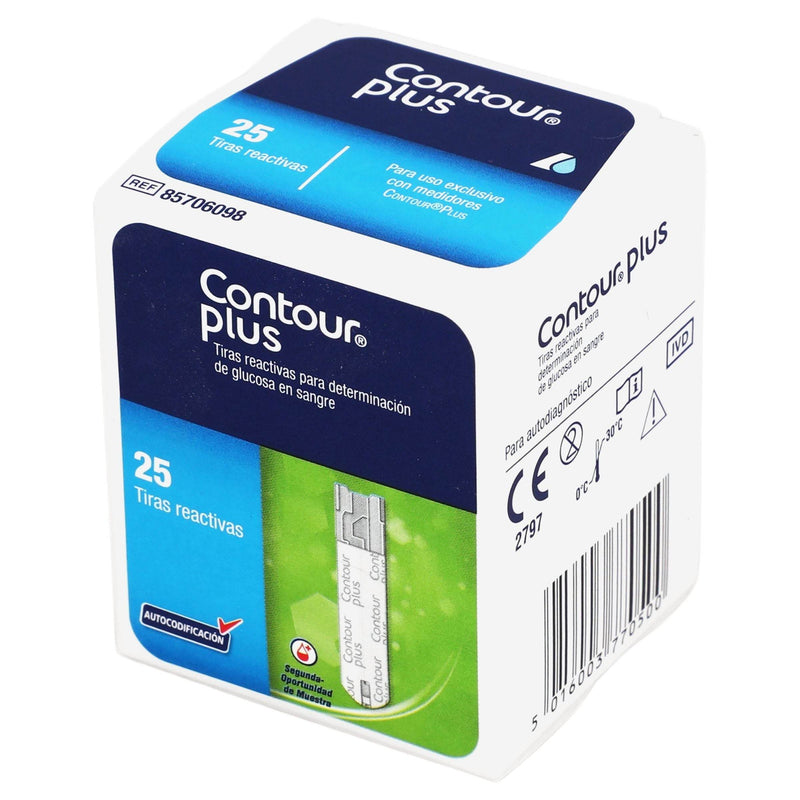 Contour Plus Tiras Reactivas Con 25 - WeCare Pharma