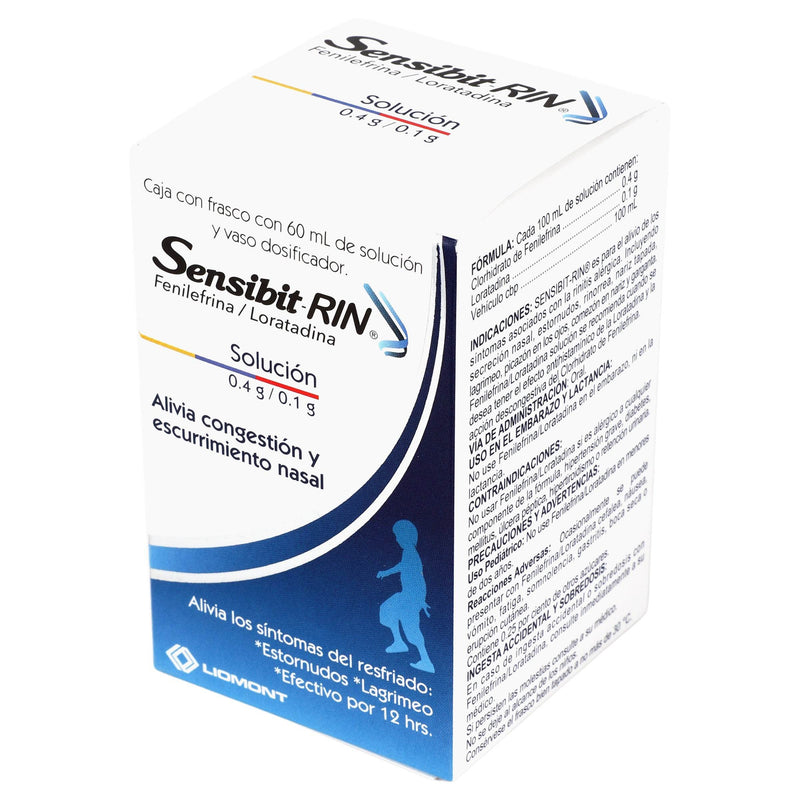 Sensibit-Rin Solución 0.4/0.1G 60Ml (Fenilefrina/Loratadina) - WeCare Pharma