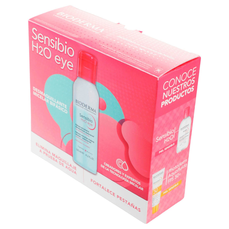 Bioderma Kit Sensibio H2O Eye Desmaquillante+ Mini Sensibio+Aquafluido Fps50 - WeCare Pharma