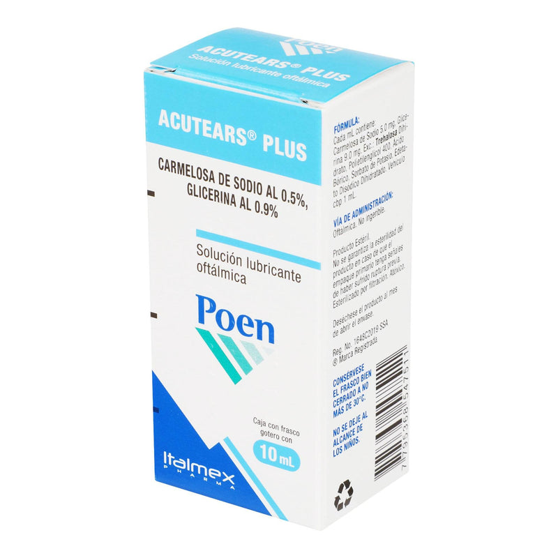 Acutears Plus Gotas 0.5%/0.9% 10Ml (Carmelosa De Sodio/Glicerina) - WeCare Pharma
