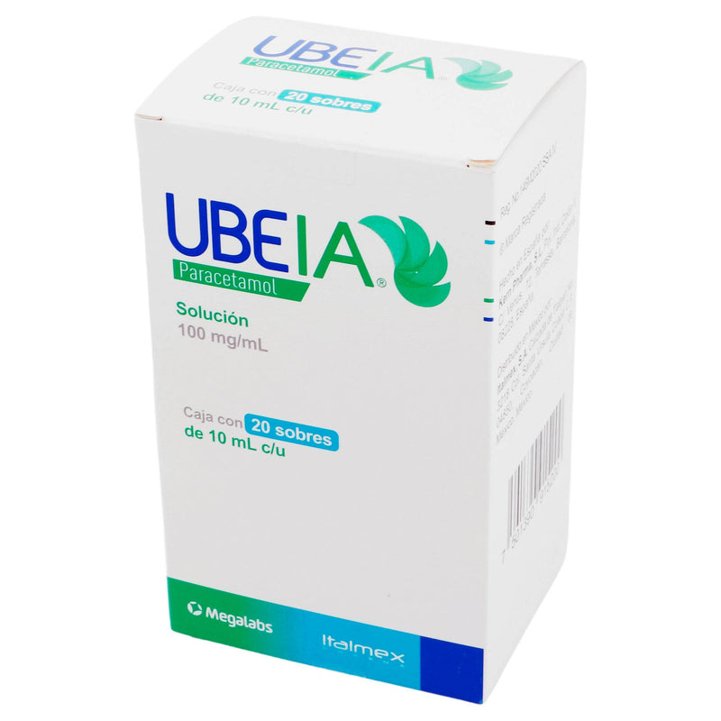 Ubeia Sobres 100Mg/Ml Con 20 (Paracetamol) - WeCare Pharma