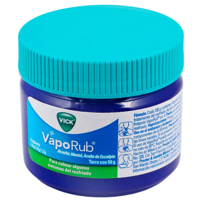 Vick Vaporub Frasco 50G (Alcanfor/Mentol/Eucalipto) - WeCare Pharma