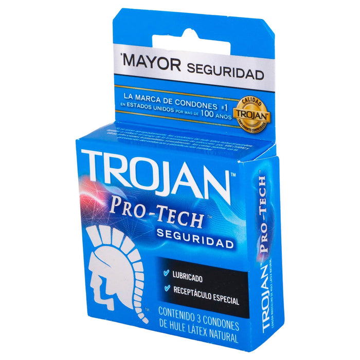 Condón Trojan Pro-Tech Con 3 - WeCare Pharma
