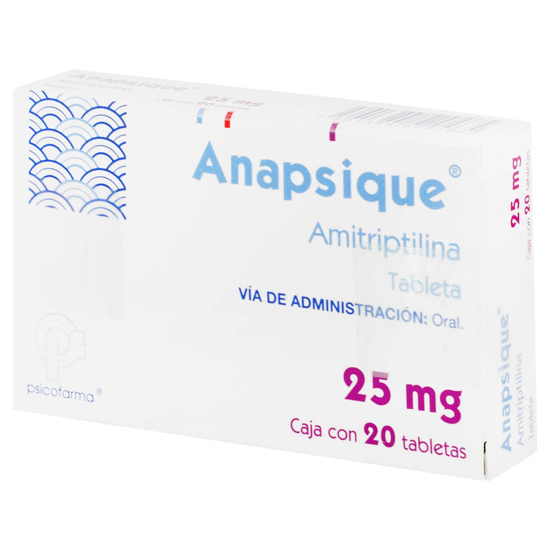 Anapsique (Amitriptilina) Tabletas 25Mg Con 20 - WeCare Pharma
