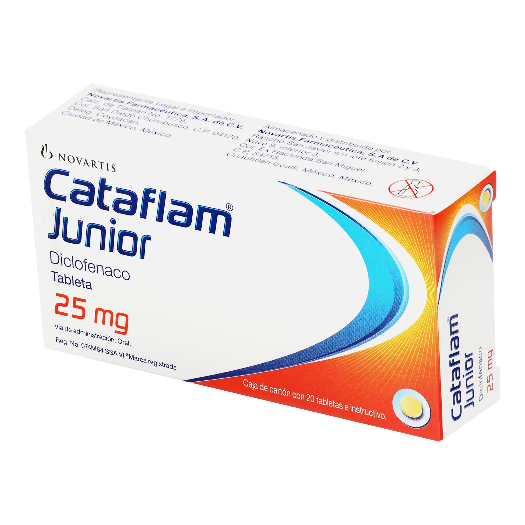 Cataflam Junior 25Mg Con 20 Tabletas (Diclofenaco) 3 - 7501094911126