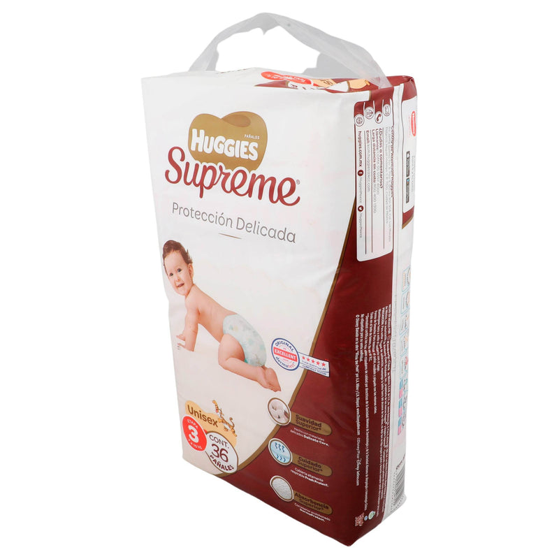 Pañal Huggies Supreme Unisex Etapa 3 Con 36 - WeCare Pharma