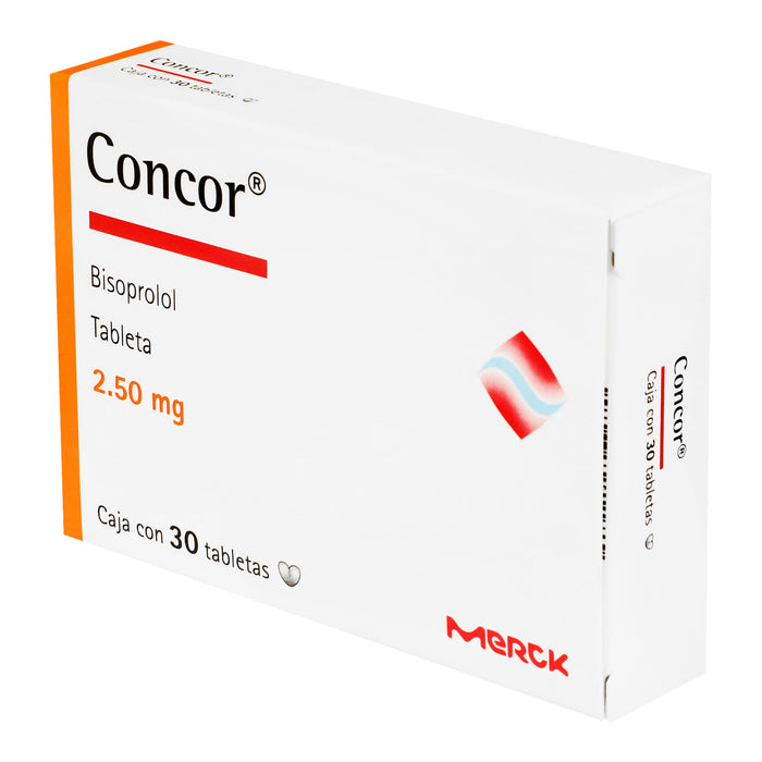 Concor 2.5Mg Con 30 Tabletas (Bisoprolol) 3 - 7501298204987