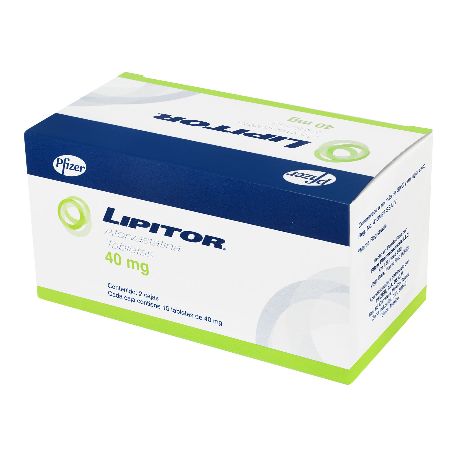 Lipitor 40Mg Con 15+15 Tabletas (Atorvastatina) 3 - 7501287640901