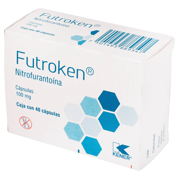 Futroken 100Mg Con 40 Capsulas (Nitrofurantoina) - WeCare Pharma