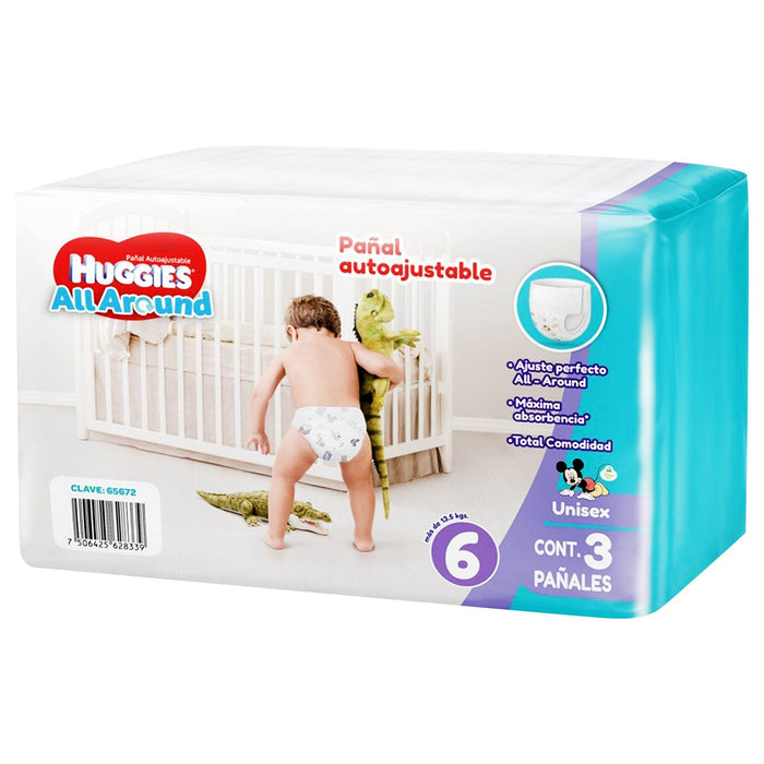 Pañal Huggies All-Around Etpapa 6 Con 3 - WeCare Pharma