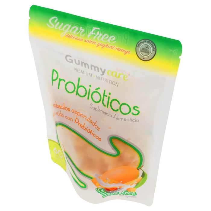 Gummycare Probióticos Sabor Yogurt Mango 60 Gomitas - WeCare Pharma