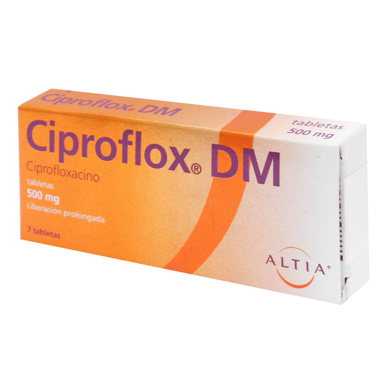 Ciproflox Dm 500Mg Con 7 Tabletas (Ciprofloxacino) - WeCare Pharma