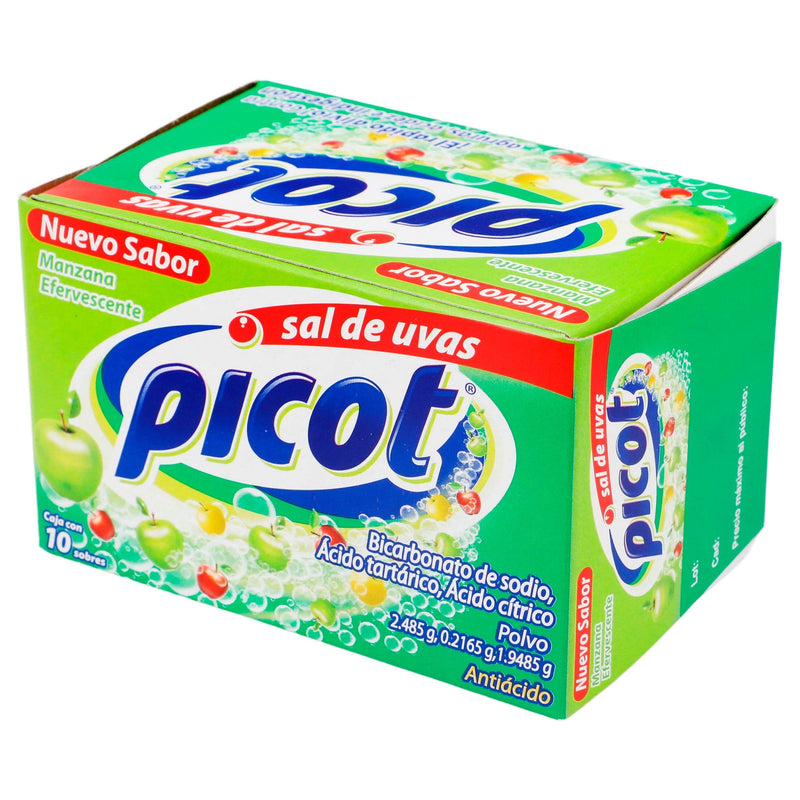 Sal De Uvas Picot Sobres 2.48G/0.21G/1.94G Con 10 Manzana (Bicarbonato/Ac Tartarico/Ac Citrico) - WeCare Pharma