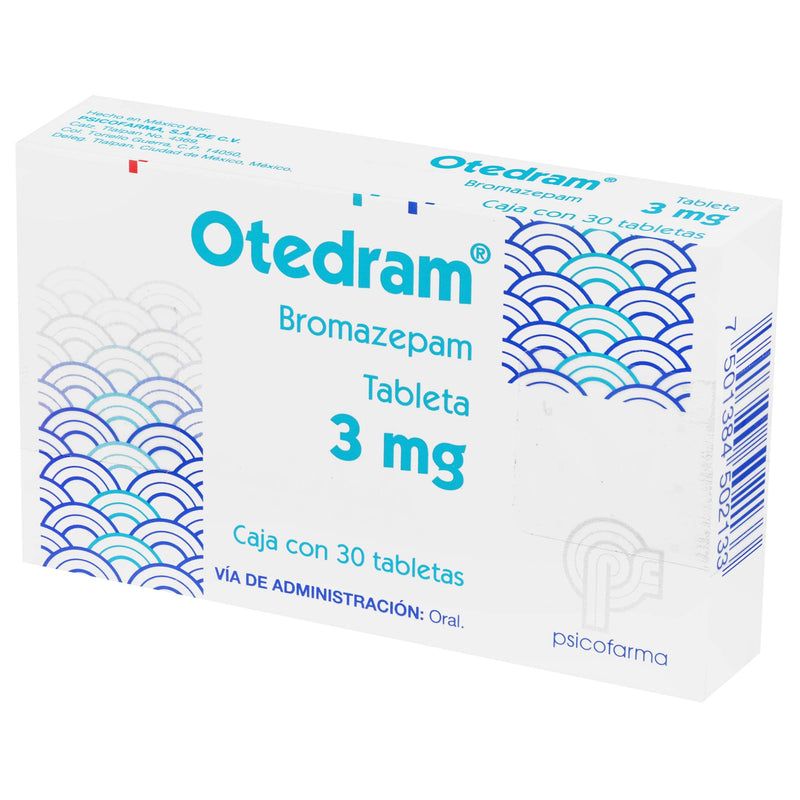 Otedram (Bromazepam) Tabletas 3Mg Con 30 - WeCare Pharma