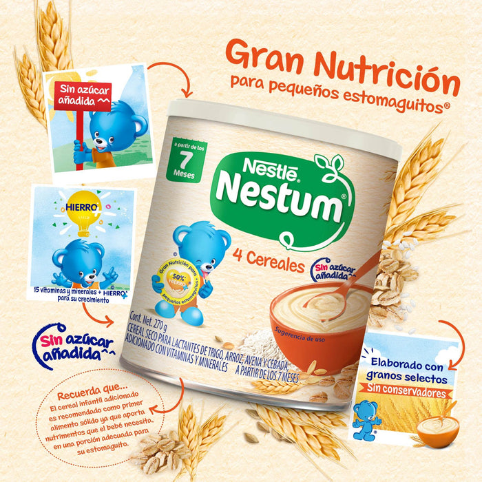 Nestum 4 Cereales Etapa 2 Lata 270G - WeCare Pharma