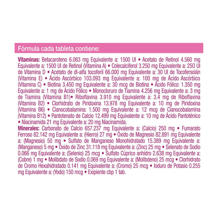 Materna Con 30 Tabletas (Multivitaminico) - WeCare Pharma