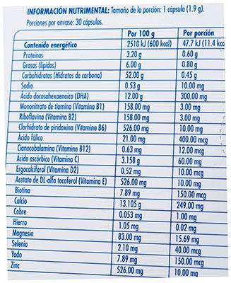 Italviron Dha 190G Con 30 Capsulas (Dha/Vitaminas/Minerales) - WeCare Pharma
